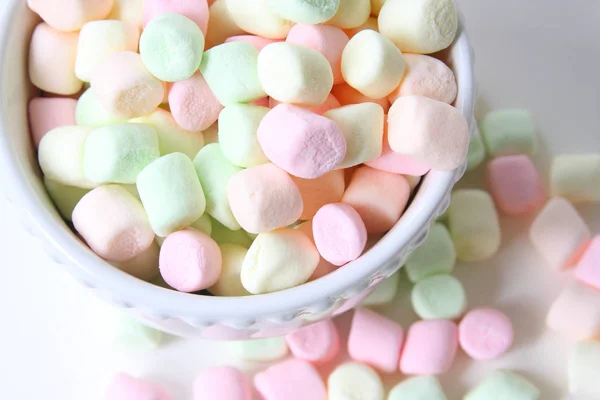 Mini multi-colored Marshmallows Stock Photo