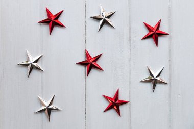 Beyaz tahta üzerinde Noel yıldız