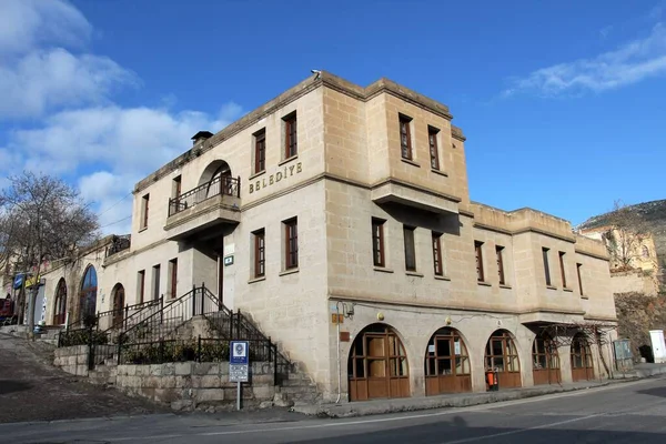 Guzelyurt Municipality Building Guzelyurt District Aksaray City District Stone Buildings — Stock Photo, Image