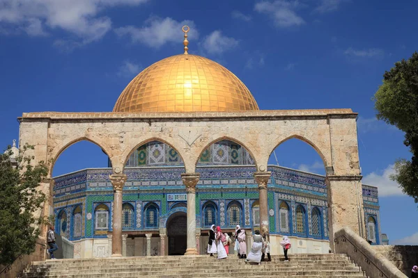 Meczet Masjid Aksa Znajduje Się Mieście Jerozolima Mousque Aqsa Kopuła — Zdjęcie stockowe