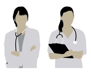 Erkek doktor etkinlik Silhouettes