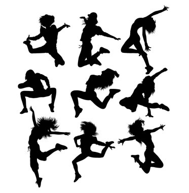 Hip Hop sanat dansçı Silhouettes