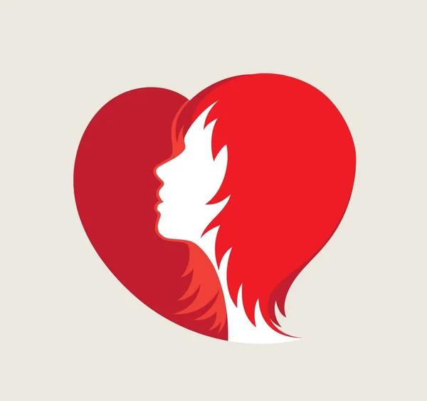 Λογότυπο μαλλιά ομορφιά — Διανυσματικό Αρχείο