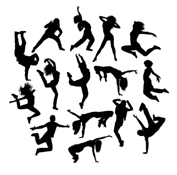 Cool Breakdance y Expresión de Hip Hop — Vector de stock