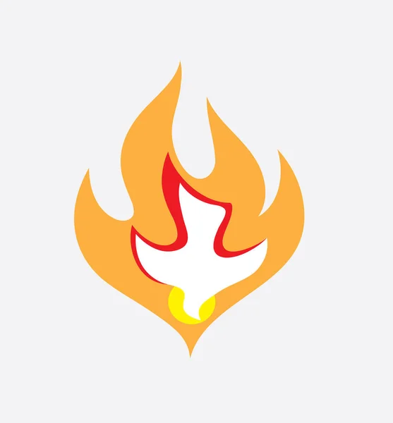 Logotipo de fuego Holyspirt — Archivo Imágenes Vectoriales