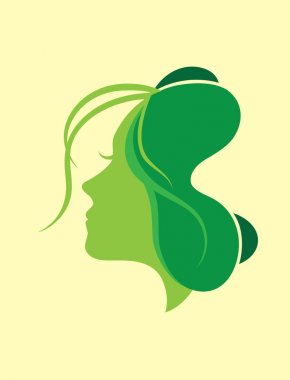 Kelebek kız Logo, sanat vektör tasarımı 