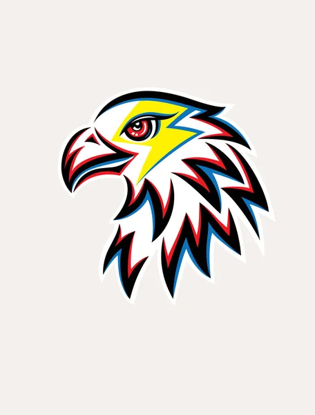 Logo Eagle Thunder Diseño Vectores Arte — Archivo Imágenes Vectoriales