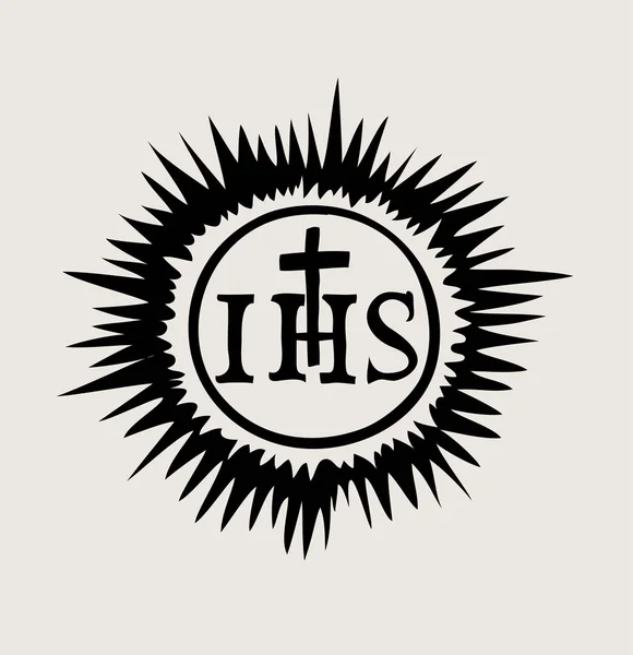 Ihs Значок Знак Иисуса Дизайн Вектор Искусства — стоковый вектор
