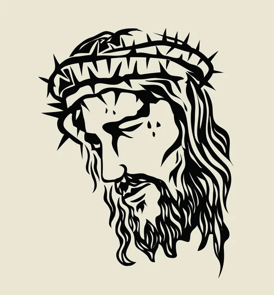 Jesus Christus Skizze Art Vector Design — Stockvektor