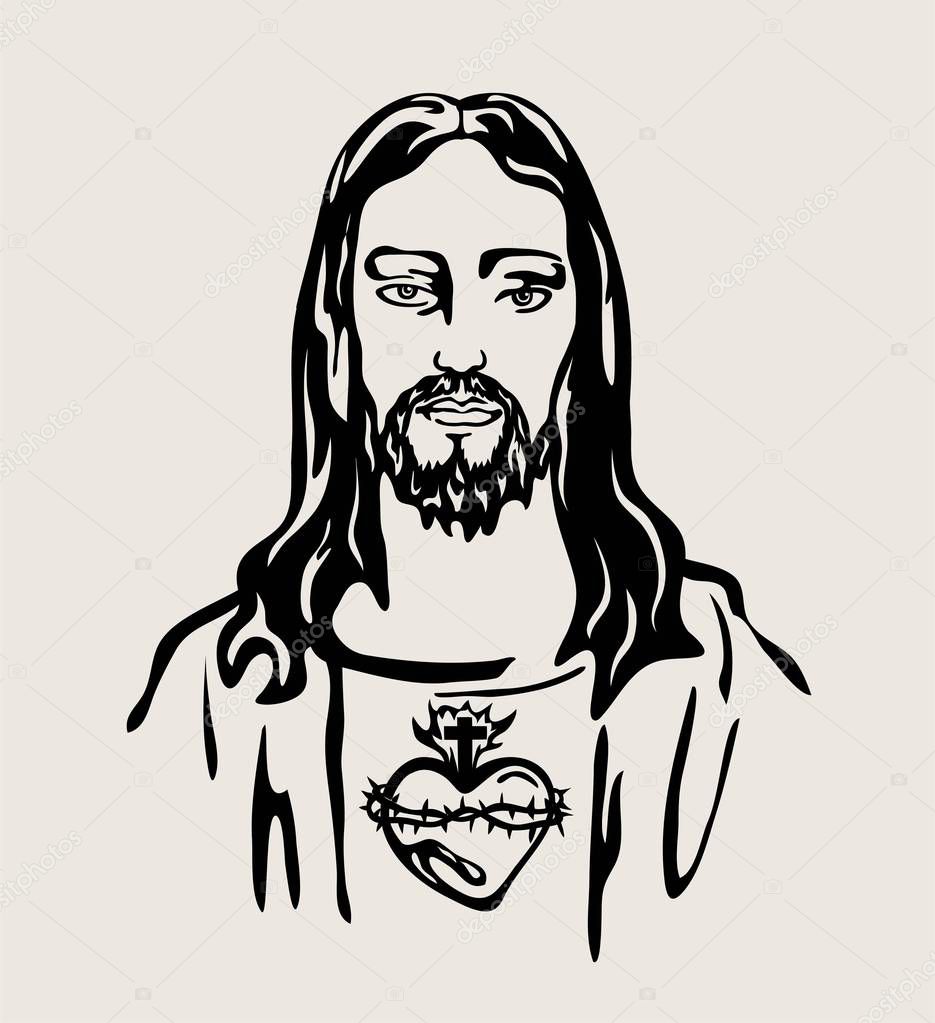 Fotos: rostros de jesus para imprimir | Jesús Cristo Con Sagrado