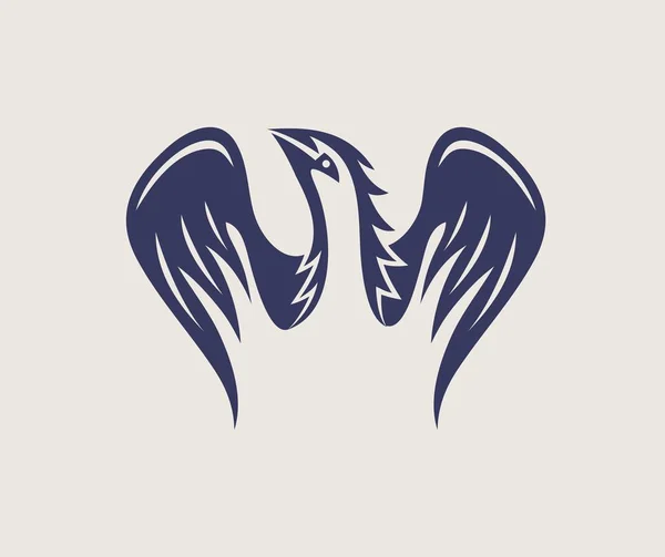 Logo Eagle Wing Progettazione Vettoriale Arte — Vettoriale Stock