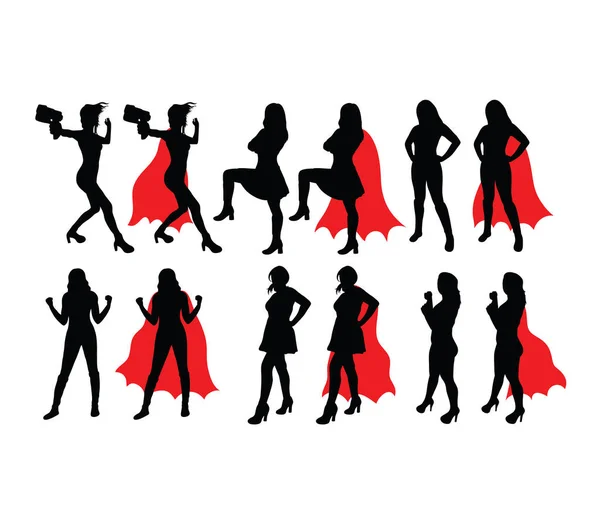 Circus Players Activity Silhouettes Art Vector Design — 스톡 벡터