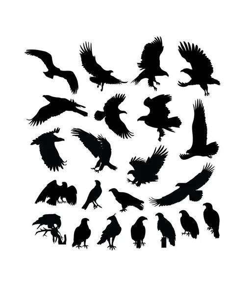 Eagle Silhouette Design Vectoriel Art — Image vectorielle