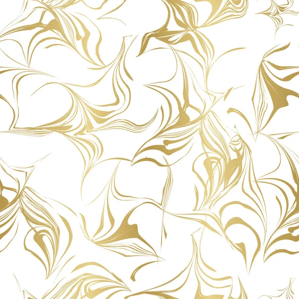 Elegnat Abstract Gold Repeat Pattern — Stock Vector