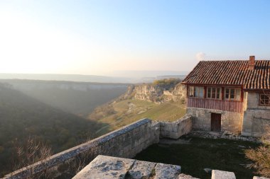 Kırım. Chufut-Kale eski şehir - kale