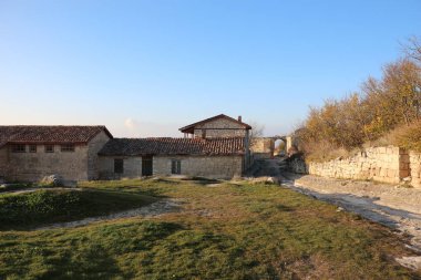 Kırım. Chufut-Kale eski şehir - kale