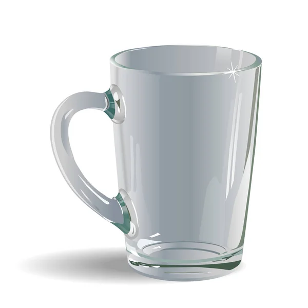 Glass Mug.Vector illustration — Stock Vector