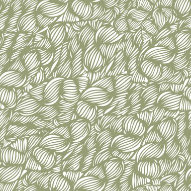 Vektör kesintisiz dalga doodle el çizilmiş desen yeşil. -Ebilmek var olmak 