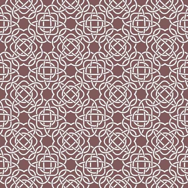 Kelt seamless modeli Ortaçağ tarzı. Beyaz dolaştırmak Russe üzerinde