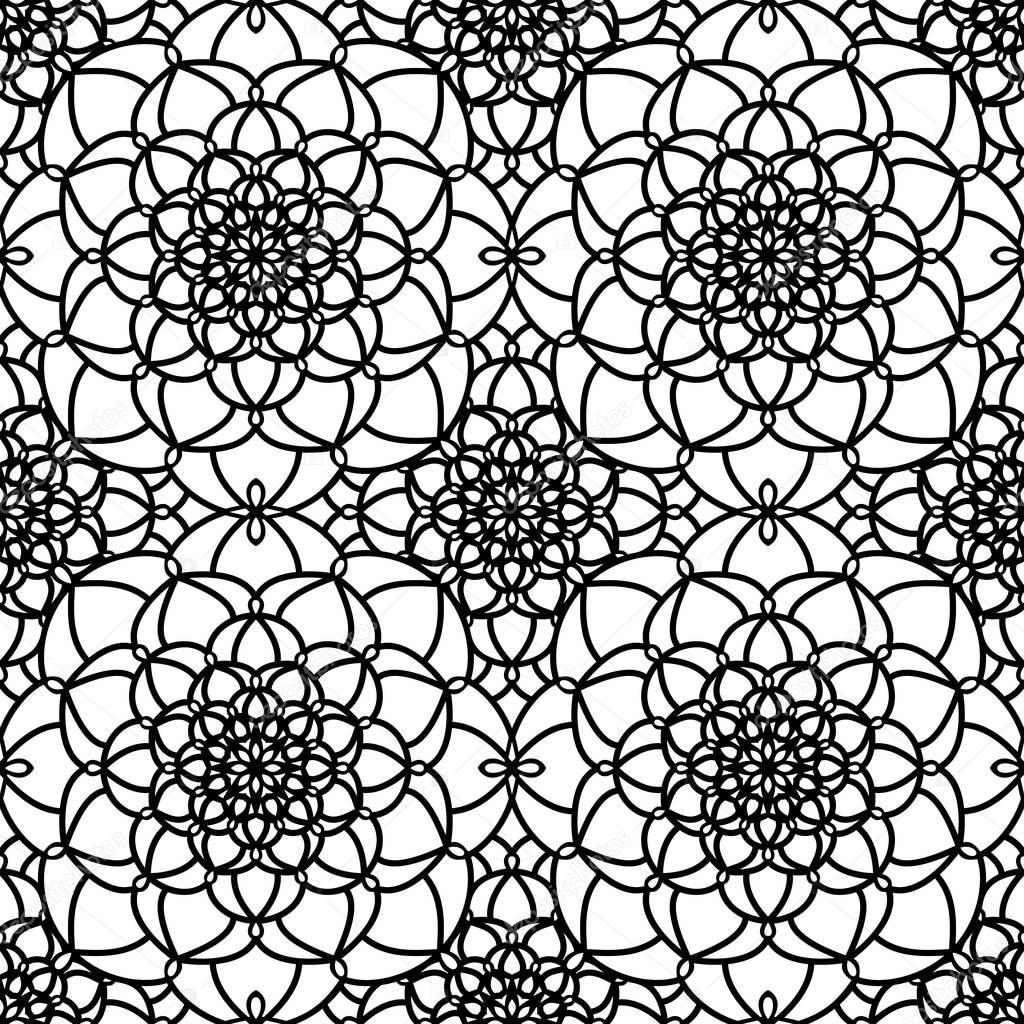 Abstract Seamless Pattern. Vintage Ornament Pattern. Islamic, Ar