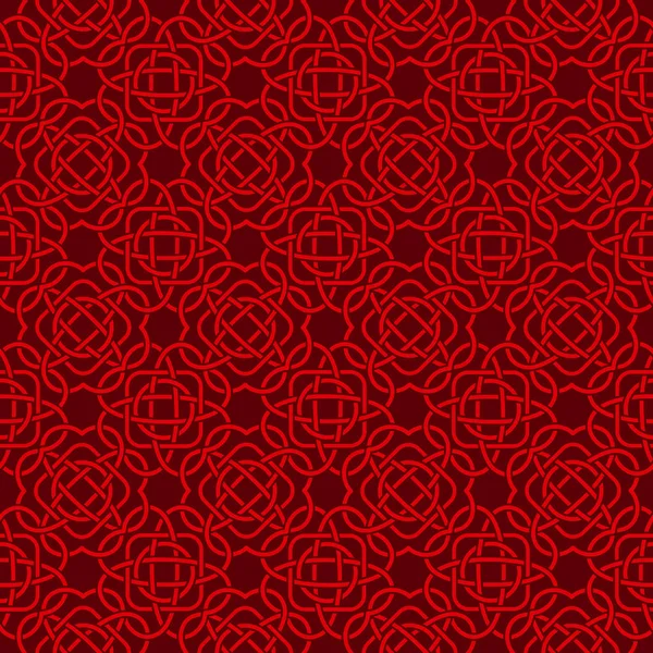Kelt seamless modeli Ortaçağ tarzı. Karanlık ba üzerinde kırmızı dolaştırmak