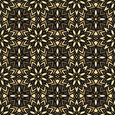 Vektör soyut Seamless modeli. Vintage geometrik Doğu Ornamen