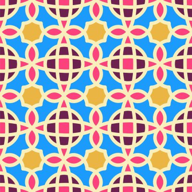 Vektör soyut Seamless modeli. Vintage geometrik Doğu Ornamen