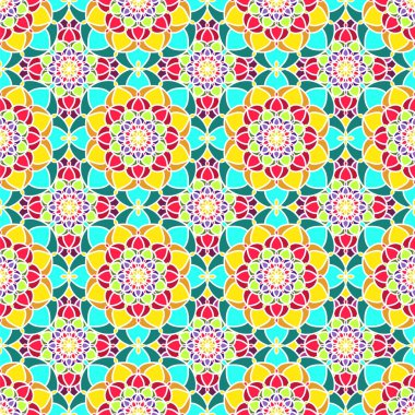 Vektör soyut Seamless modeli. Vintage geometrik Doğu Ornamen