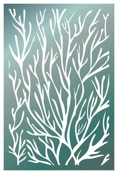 Panel de corte láser vectorial. Plantilla de patrón abstracto para decorativo — Vector de stock