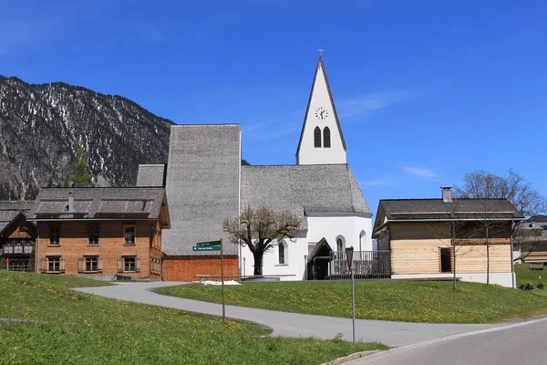 Sankt Maria Himmelfahrt Catholic Church Pfarrkirche Brand Brandnertal Brand Vorarlberg — Stock Photo, Image