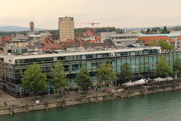 Friedrichshafen Niemcy Czerwca 2017 Widok Powietrza Miasta Friedrichshafen Pochmurny Dzień — Zdjęcie stockowe