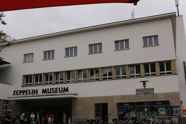 Friedrichshafen Németország 2017 Június Zeppelin Múzeum Épülete Hafenbahnhofnál Kikötői Vasútállomás — Stock Fotó