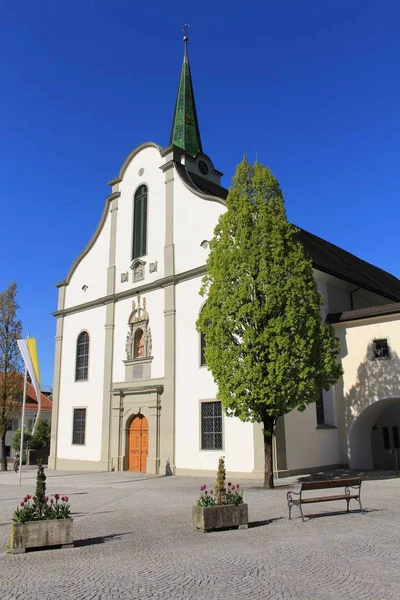 Historische Karl Römisch Katholische Pfarrkirche Hohenems Erbaut 1797 Hohenems Dornbirn — Stockfoto