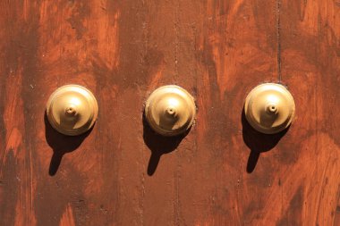 Arka plan olarak ahşap kahverengi kapı dokusu