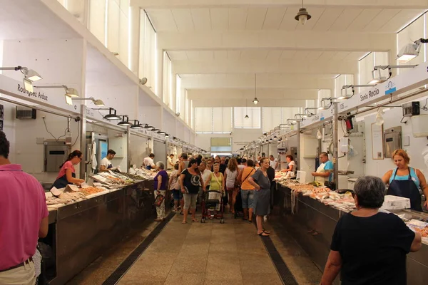 Cadiz Andalusia España Agosto 2017 Una Vista Interior Del Mercado — Foto de Stock