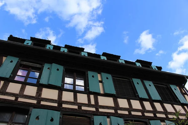 Traditional Colorful Alsatian Half Timbered Houses Petite France Strasbourg France — Stock Photo, Image