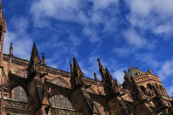 Onze Lieve Vrouwekathedraal Kathedrale Notre Dame Strasbourg Kathedrale Strasbourg Straatsburg — Stockfoto
