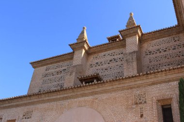 Alhambra Kilisesi (Santa Maria de la Alhambra Kilisesi) Granada, Endülüs, İspanya 'daki Alhambra Sarayı kompleksinde..