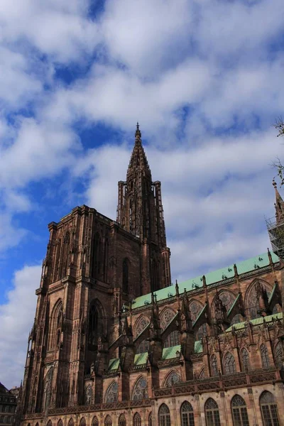 Onze Lieve Vrouwekathedraal Kathedrale Notre Dame Strasbourg Kathedrale Strasbourg Straatsburg — Stockfoto