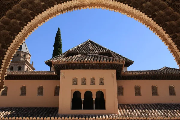 Palacio Los Leones Parte Los Palacios Nazaríes Histórico Palacio Alhambra — Foto de Stock