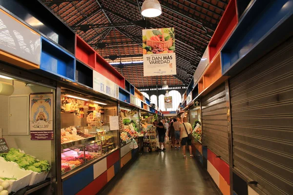 Malaga Andalusië Spanje Juli 2017 Een Binnenkant Van Centrale Markt — Stockfoto