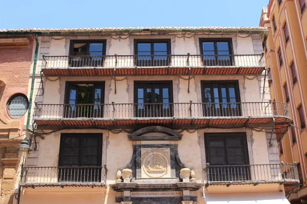 Malaga Andalusië Spanje Juli 2017 Het Historische Gebouw Van Sociëteiten — Stockfoto