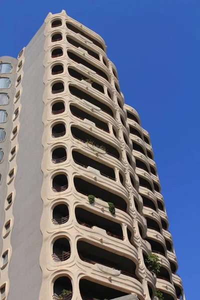 Malaga Andalusia Spain July 2017 High Rise Building Strange Architectural — Stock Photo, Image