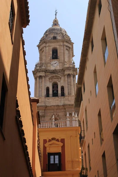 Una Vista Famosa Catedral Málaga Andalucía España — Foto de Stock