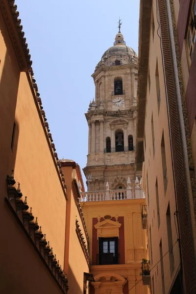 Uma Vista Famosa Catedral Málaga Andaluzia Espanha — Fotografia de Stock