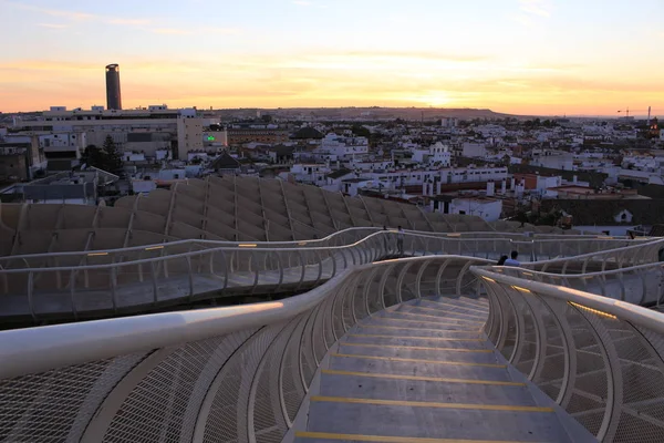 Seville Andalusia Spain August 2017 Seville City View Sundown Top — Stock Photo, Image