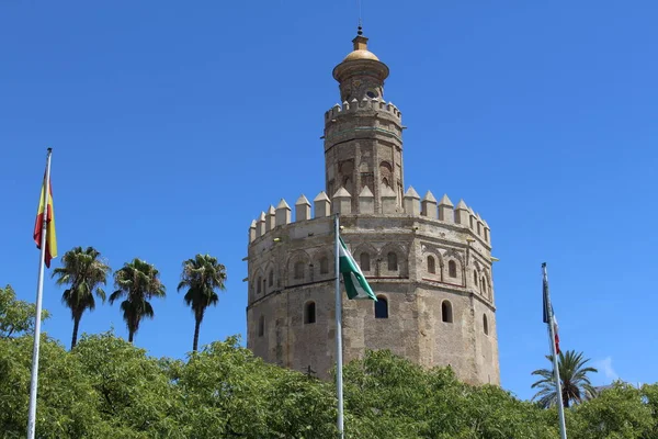 Torre Ouro Torre Del Oro Torre Vigia Militar Construída Século — Fotografia de Stock