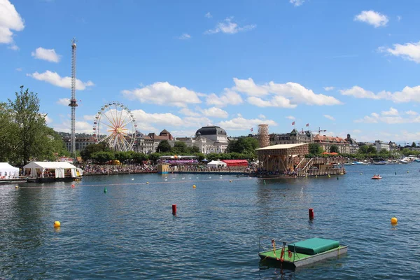 Zürich Schweiz Juli 2016 Vacker Utsikt Över Den Historiska Stadskärnan — Stockfoto