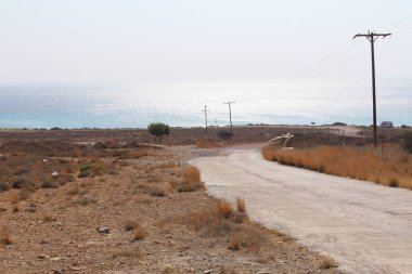  A view of Falasarna Beach (or Phalasarna Beach) on the west coast of the Crete Island in Greece.