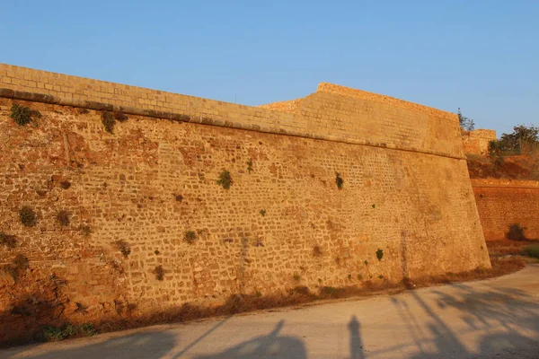 Muralla Histórica Del Bastión Veneciano San Salvatore Chania Isla Creta —  Fotos de Stock